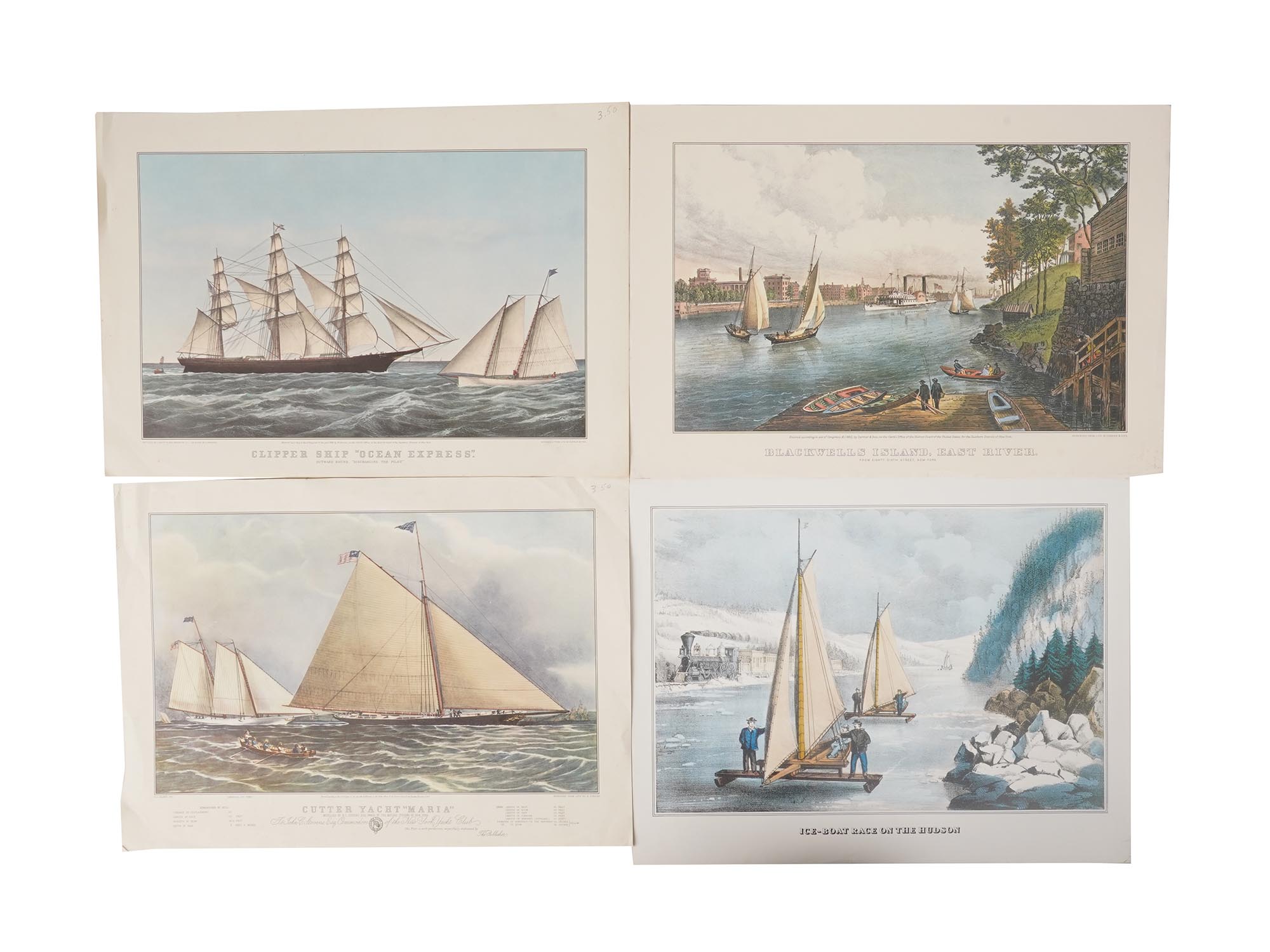 ANTIQUE SEASCAPE LITHOGRAPHS BY CURRIER & IVES PIC-3